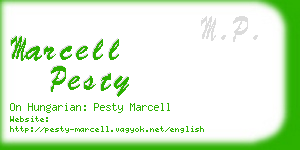 marcell pesty business card